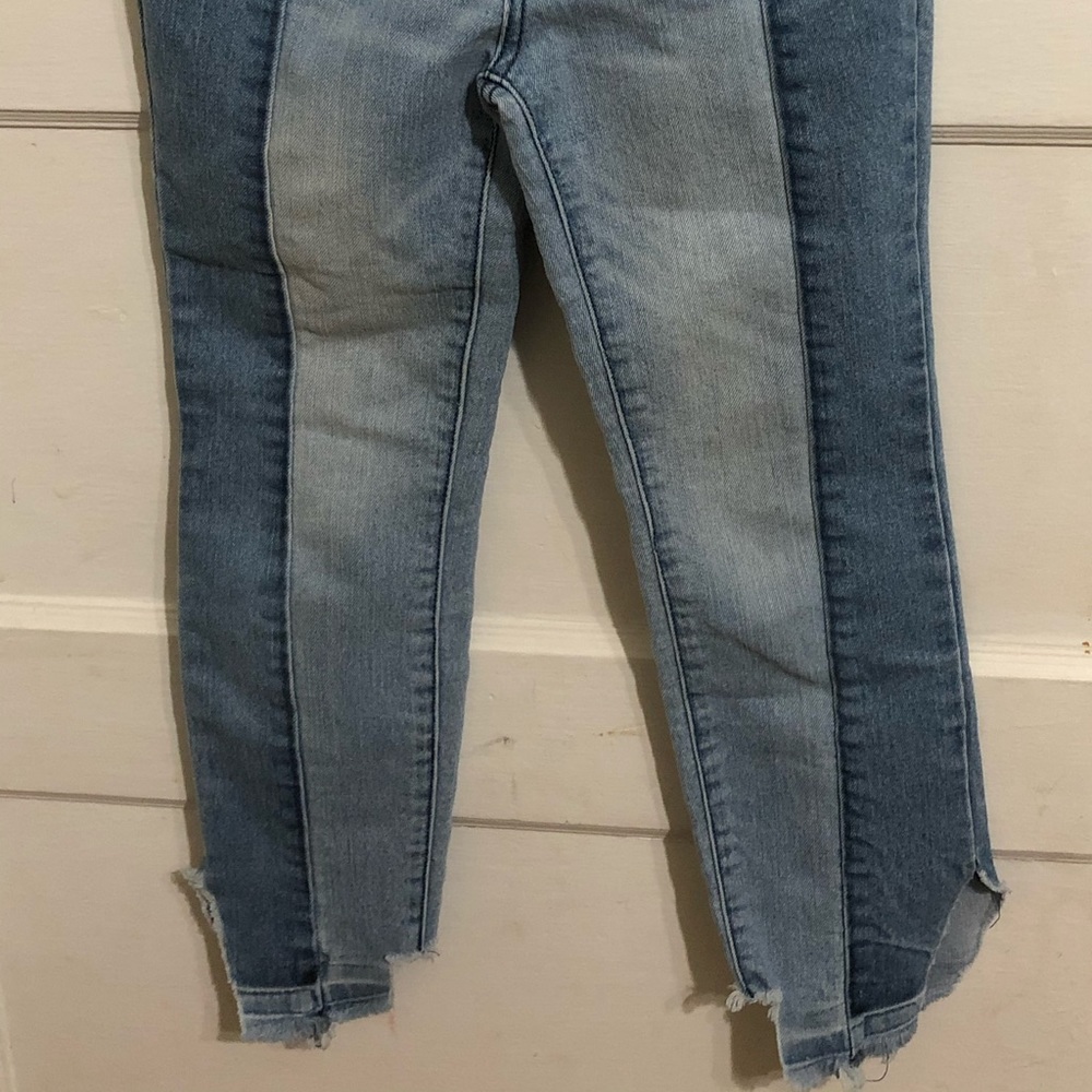 Art Class high rise skinny with jagged hem